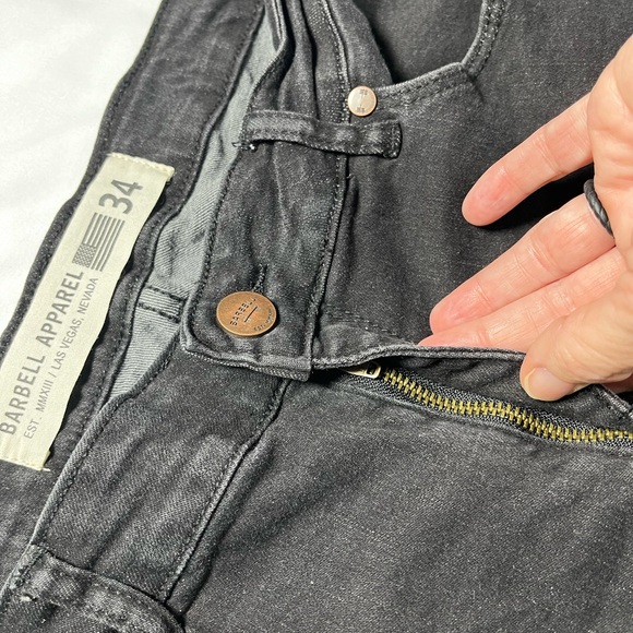 Barbell Men's Black Straight Jeans size 34 - Picture 8 of 15